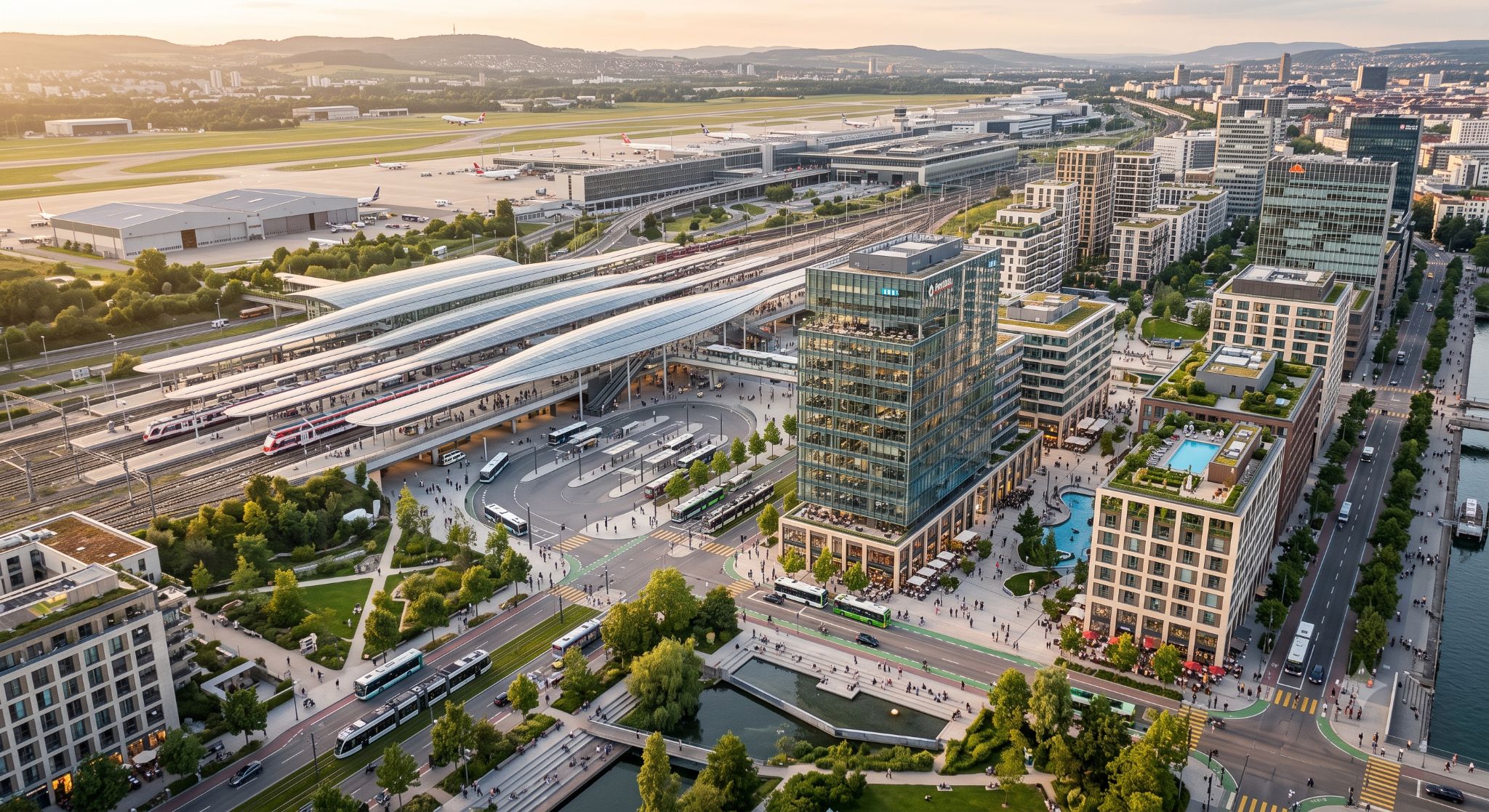 Infrastructure and mixed-use district