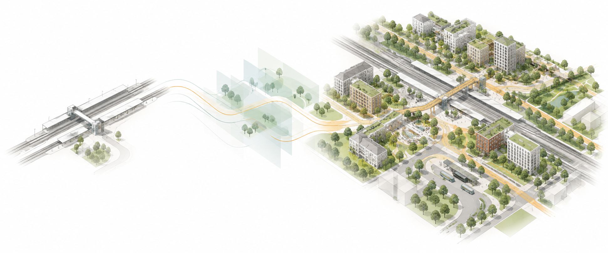 Anonymised digital station and development model